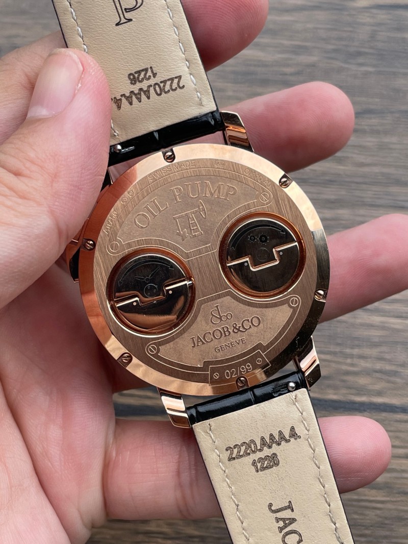 Replica Jacob&Co 5A Watch Swiss Quartz Chrono Movement 1：1 Sapphire Glass 43mm Oil Wells 2 Luxury Watch