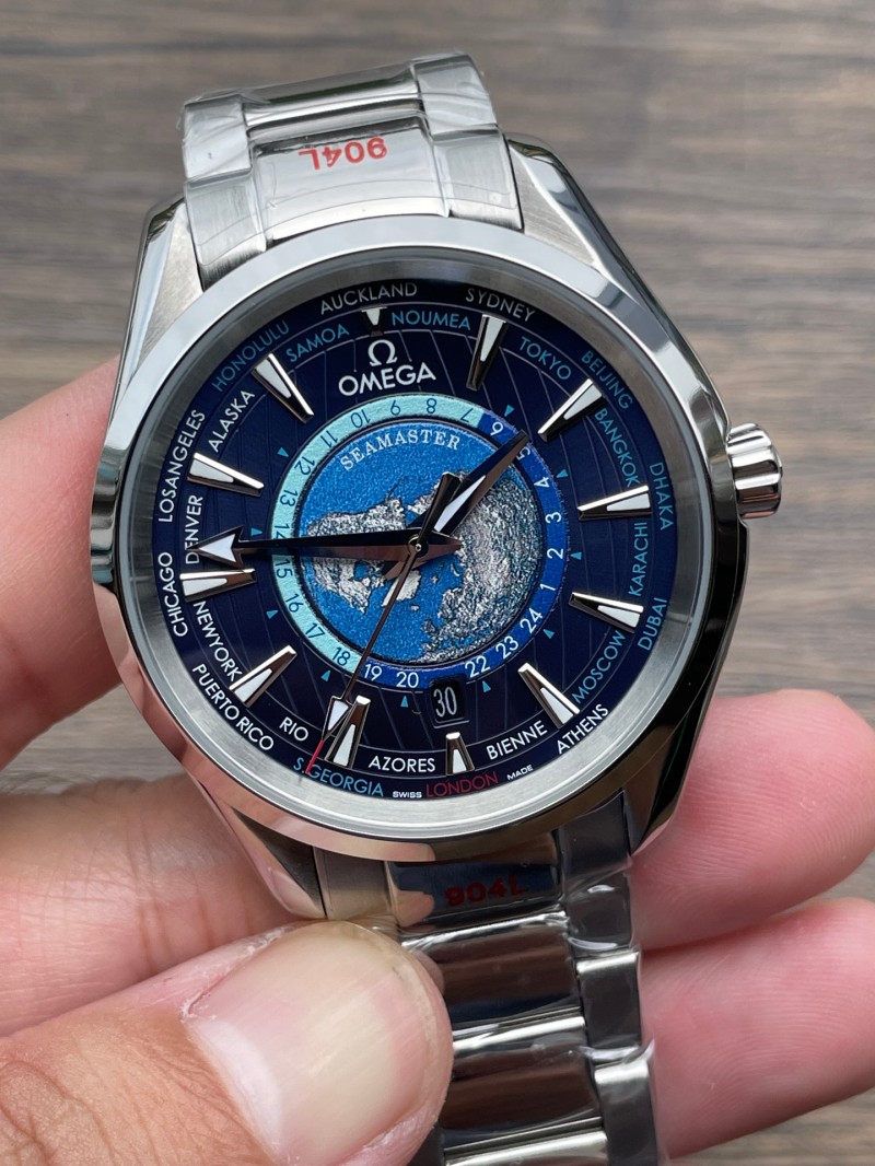 Replica Omega 3A Quality 2813 Movement Stainless Steel 41mm Seamaster 150m Universal Time Watch