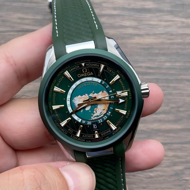 Replica Omega 3A Quality 2813 Movement Stainless Steel 41mm Seamaster 150m Universal Time Watch