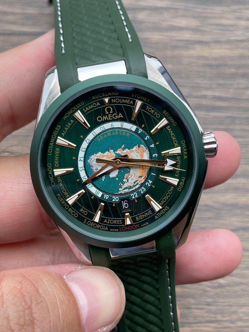 Replica Omega 3A Quality 2813 Movement Stainless Steel 41mm Seamaster 150m Universal Time Watch