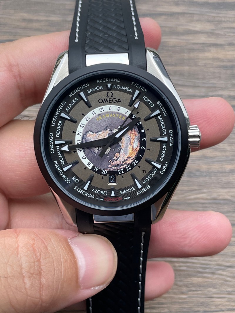 Replica Omega 3A Quality 2813 Movement Stainless Steel 41mm Seamaster 150m Universal Time Watch