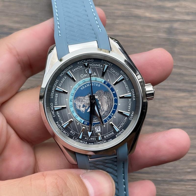 Replica Omega 3A Quality 2813 Movement Stainless Steel 41mm Seamaster 150m Universal Time Watch
