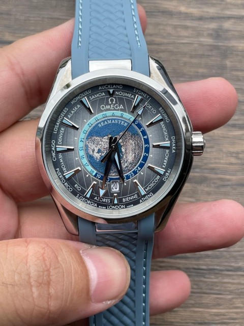 Replica Omega 3A Quality 2813 Clone Movement Stainless Steel 1：1 41mm U1 Factory Seamaster 150m Universal Time Watch