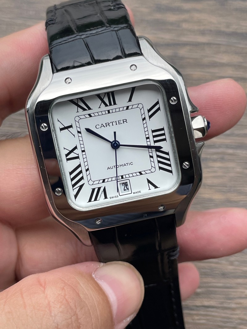 Replica Cartier Watch 3A Quality 2813 Movement Automatic Stainless Steel 40mm Santos Man Watch