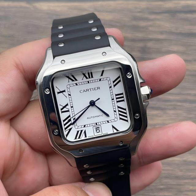 Replica Cartier Watch 3A Quality 2813 Movement Automatic 1:1 Stainless Steel 40mm Santos Watch