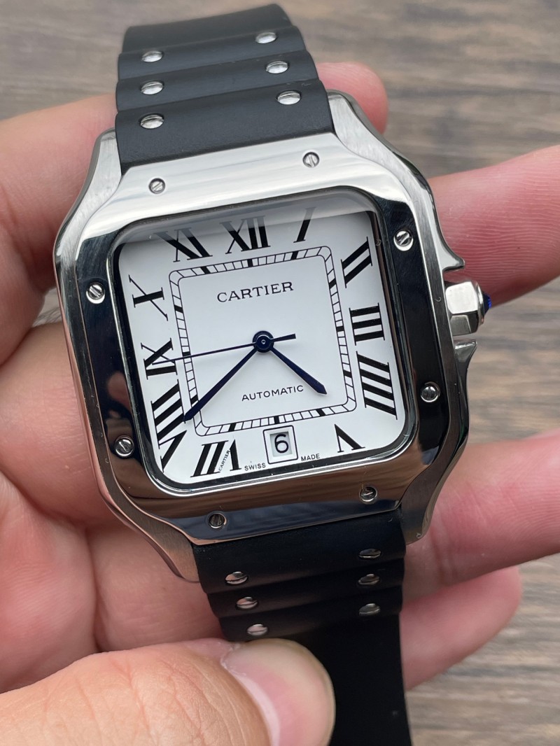 Replica Cartier Watch 3A Quality 2813 Movement Automatic Stainless Steel 40mm Santos MAN Watch