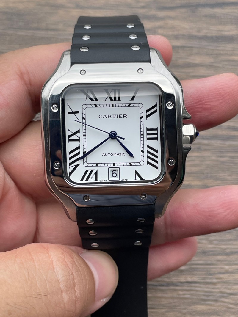 Replica Cartier Watch 3A Quality 2813 Movement Automatic Stainless Steel 40mm Santos MAN Watch