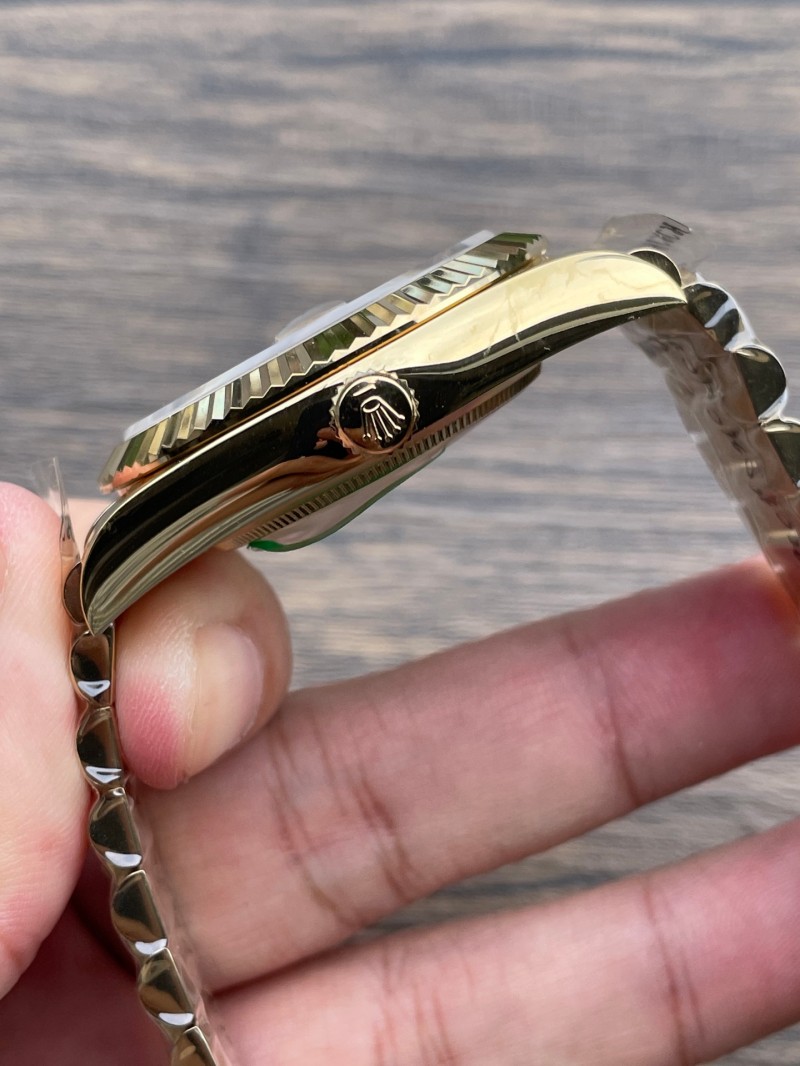 Replica Rolex Watch Seagull 2813 Movement Best 3A+ Quality K1 Factory 41mm Daydate Golden Watch