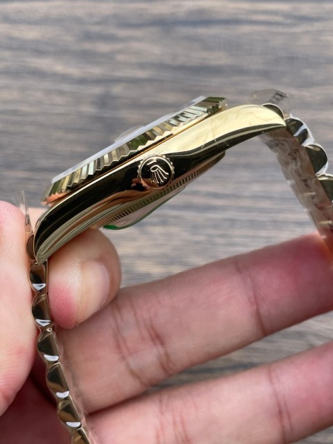 Replica Rolex Watch Seagull 2813 Movement Best 3A+ Quality K1 Factory 41mm Daydate Golden Watch