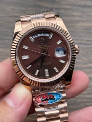 Replica Rolex Watch Seagull 2813 Movement Best 3A+ Quality K1 Factory 41mm Daydate Golden Watch