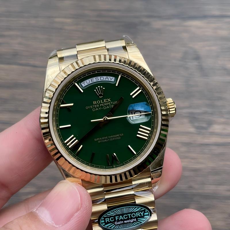 Replica Rolex Watch 3255 Clone Movement 5A Quality 210g RC Factory 40mm Daydate Watch