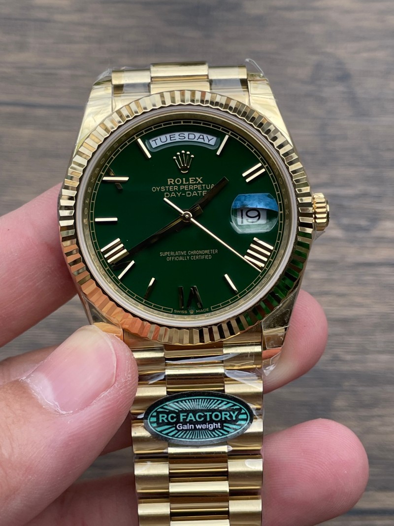 Replica Rolex Watch 3255 Clone Movement 5A Quality 210g RC Factory 40mm Daydate Watch