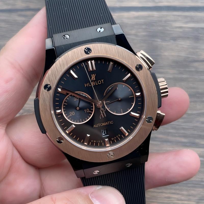 Replica Hublot HB Watch 5A Quality 7750 Chorono Function Movement Ceramic Case 42mm HB Watch