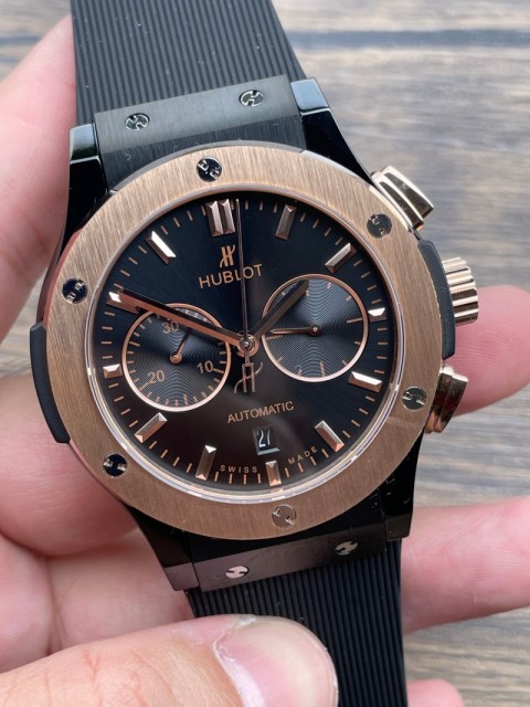 Replica Hublot HB Watch 5A Quality 7750 Chorono Function Movement Ceramic Case 42mm HB Watch