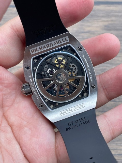 Replica Richard Miller 5A Quality Full Function Super Clone Movement 48*39.8mm  RM67-01 V2 Thin Version Watch