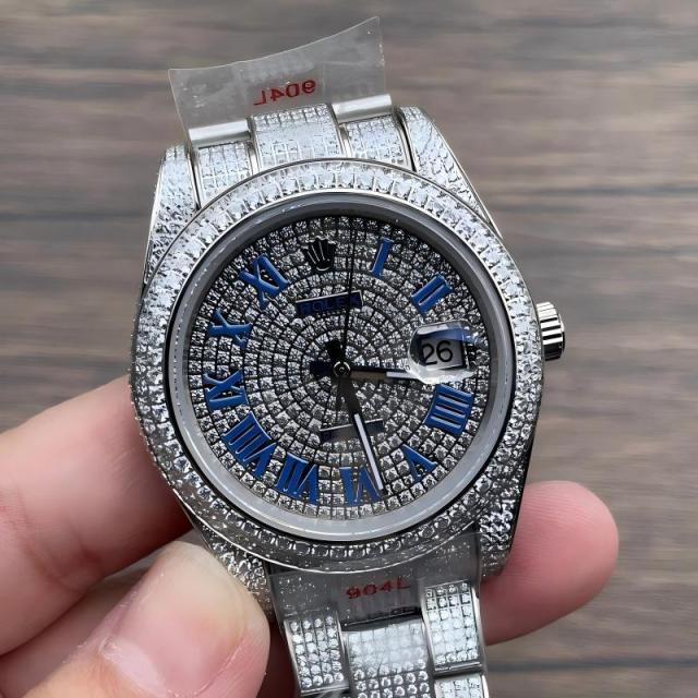 Replica Rolex Watch 3A+ Quality Sapphire Glass 2813 Movement 1：1 41mm Datejust Dimond Watch