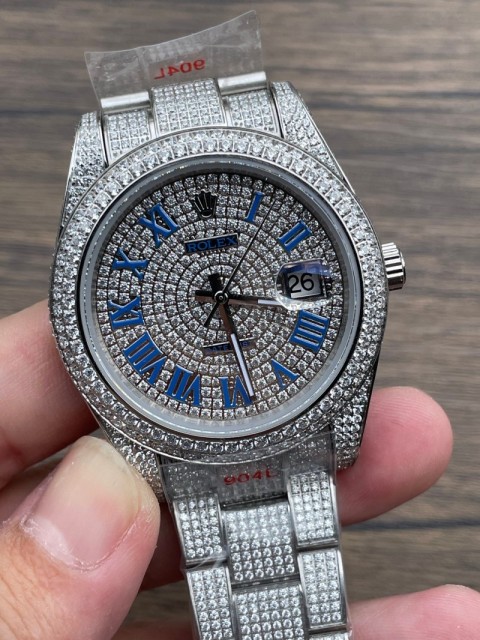 Replica Rolex Watch 3A+ Quality Sapphire Glass 2813 Movement 1：1 41mm Datejust Dimond Watch