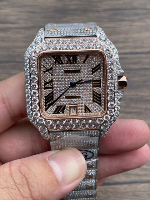 Replica Cartier Watch 5A Quality Citizens Movement Stainless Steel 40mm Dimond Santos MAN Watch