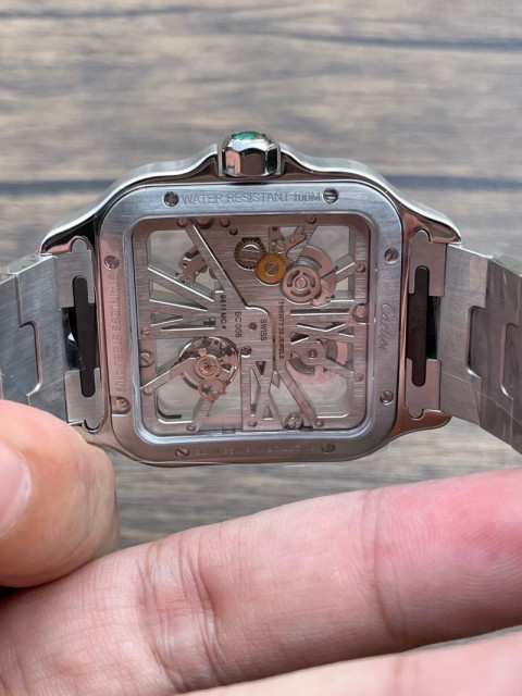 Replica Cartier Watch 5A Quality Super Clone Movement Stainless Steel 39.8mm RC Factory Santos MAN Watch