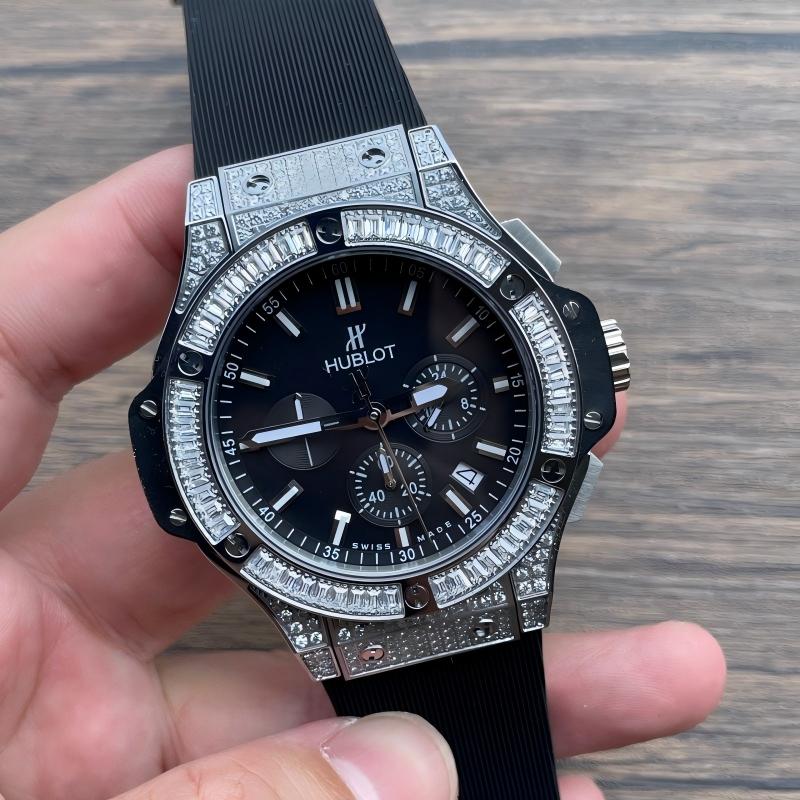 Replica Hublot Bigband Watch 3A Quality VK Quartz Movement Ceramic Case 44mm HB Watch