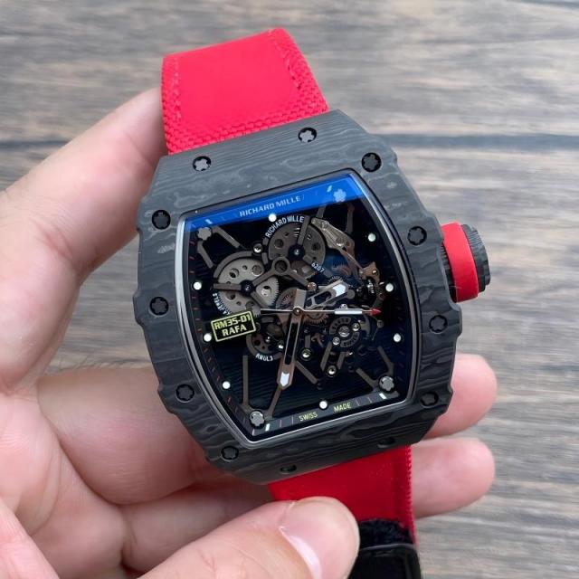 Replica Richard Miller Rm35-02 5A Quality Super Clone Movement 1：1 42*50mm Carbon Case RM Watch