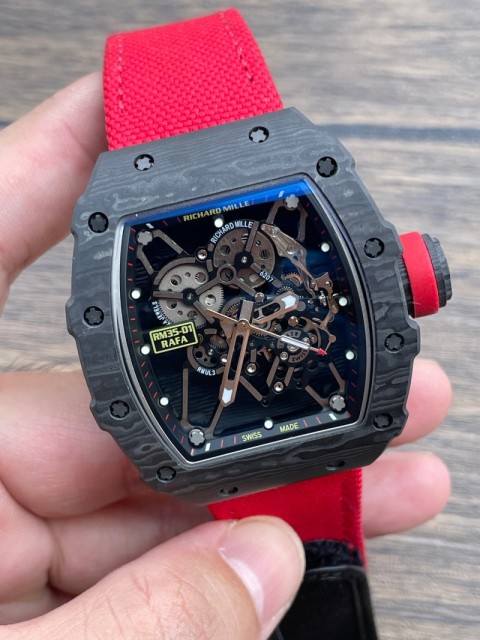 Replica Richard Miller Rm35-02 5A Quality Super Clone Movement 1：1 42*50mm Carbon Case RM Watch