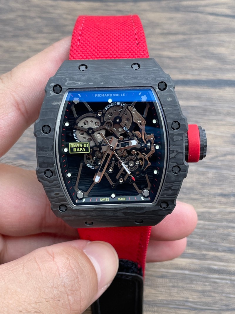 Replica Richard Miller Rm35-02 5A Quality Super Clone Movement 1：1 42*50mm Carbon Case RM Watch