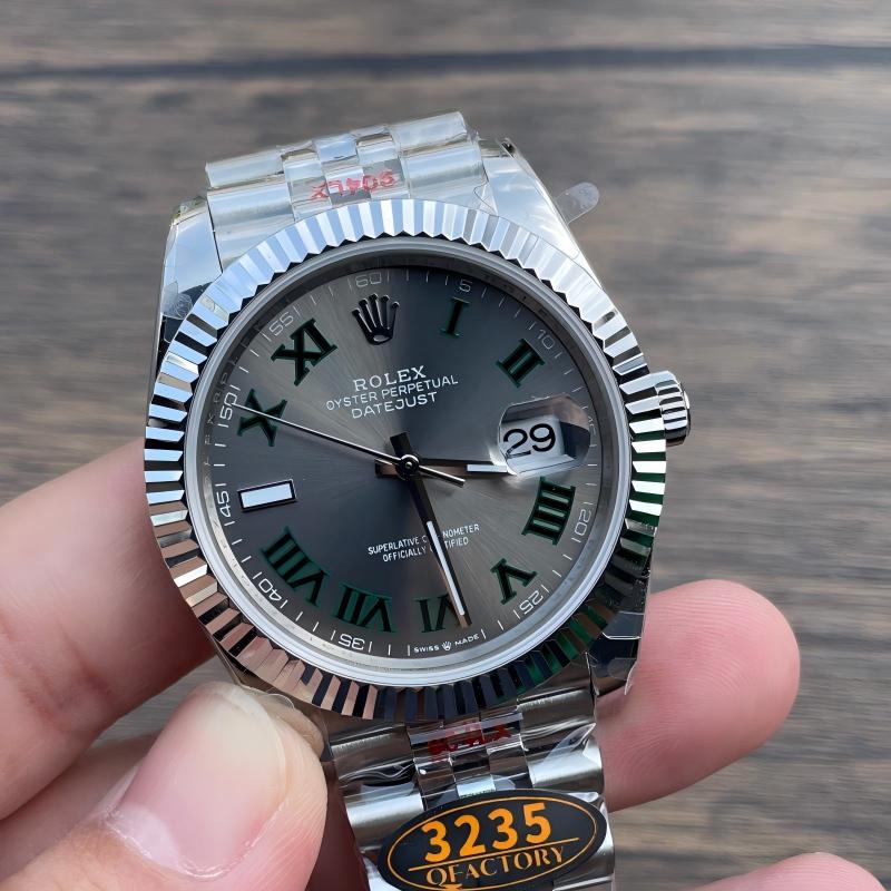Replica Rolex Watch 5A Quality 3235 Movement 904L Steel 1：1 41mm QF Factory Datejust Watch