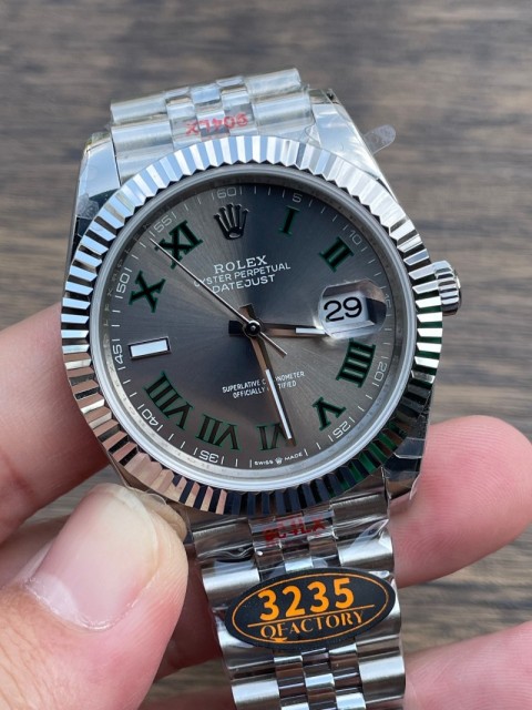 Replica Rolex Watch 5A Quality 3235 Movement 904L Steel 1：1 41mm QF Factory Datejust Watch