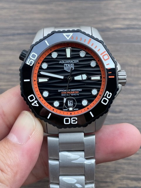 TAG Heuer Titanium Original 3A Quality  Automatic Movement Steel Metal 41mm Watch