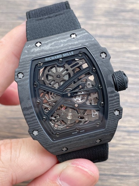Replica Richard Miller RM067 5A Quality Super Clone Movement Carbon Case Thin Thickness 1：1 RM Factory Watch