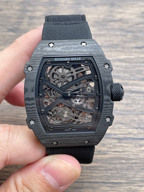 Replica Richard Miller RM067 5A Quality Super Clone Movement Carbon Case Thin Thickness 1：1 RM Factory Watch