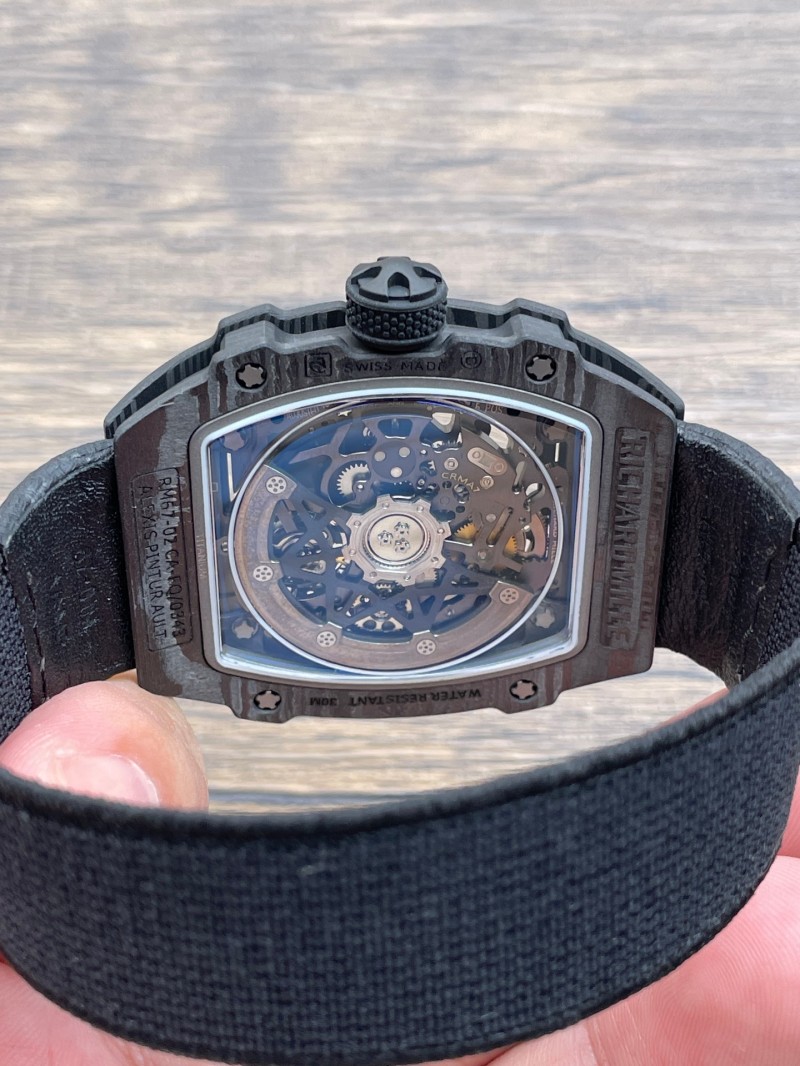 Replica Richard Miller RM067 5A Quality Super Clone Movement Carbon Case Thin Thickness 1：1 RM Factory Watch