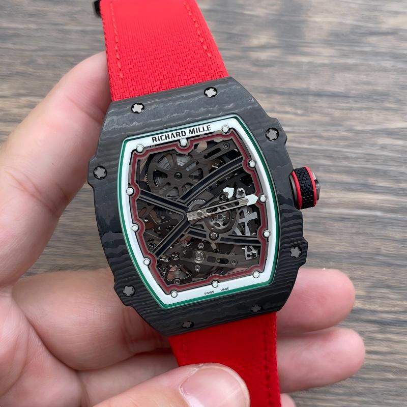 Replica Richard Miller RM067 5A Quality Super Clone Movement Carbon Case Thin Thickness 1：1 RM Factory Watch