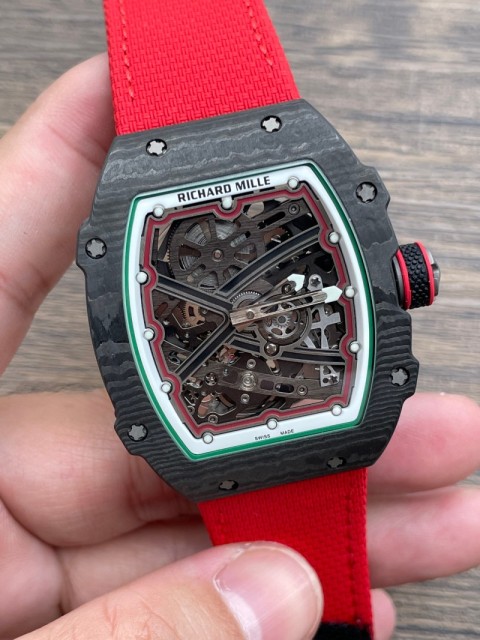 Replica Richard Miller RM067 5A Quality Super Clone Movement Carbon Case Thin Thickness 1：1 RM Factory Watch