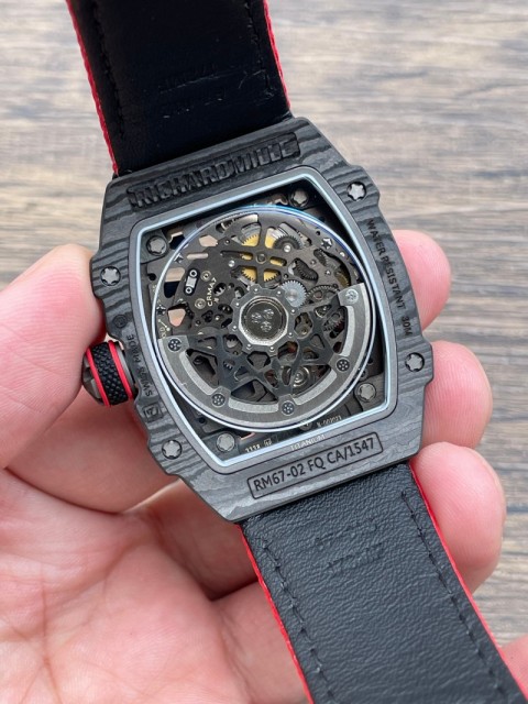 Replica Richard Miller RM067 5A Quality Super Clone Movement Carbon Case Thin Thickness 1：1 RM Factory Watch