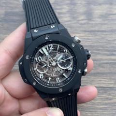 Replica Hublot HB Watch 5A Quality 1280 Clone Chorono Movement Ceramic Case 45mm HB Watch
