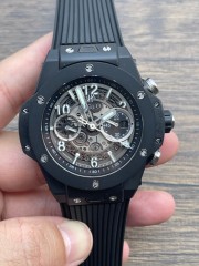 Replica Hublot HB Watch 5A Quality 1280 Clone Chorono Movement Ceramic Case 45mm HB Watch