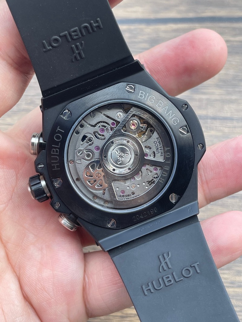 Replica Hublot HB Watch 5A Quality 1280 Clone Chorono Movement Ceramic Case 45mm HB Luxury Watch