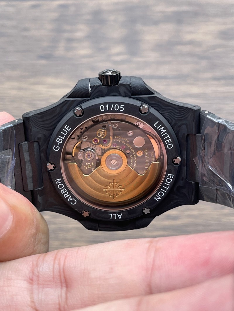 Replica Patek Philippe Carbon 5711 Cal.324 Clone movement 5A Quality DIW Factory 40mm Watch