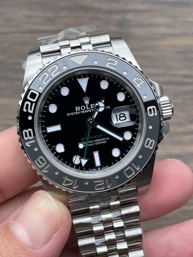 Replica Rolex Bluce Watch 3285 Movement 904L Steel 40mm 1:1 VS Factory GMT Master Watch