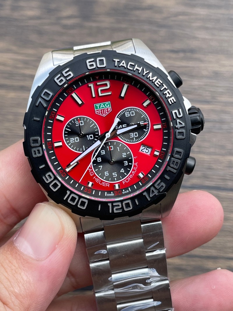 TAG Heuer Original 5A Quality Original Quality Quartz Movement Steel Metal 43mm Watch