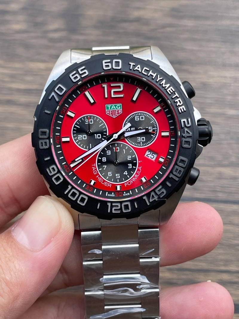 TAG Heuer Original 5A Quality Original Quality Quartz Movement Steel Metal 43mm Watch