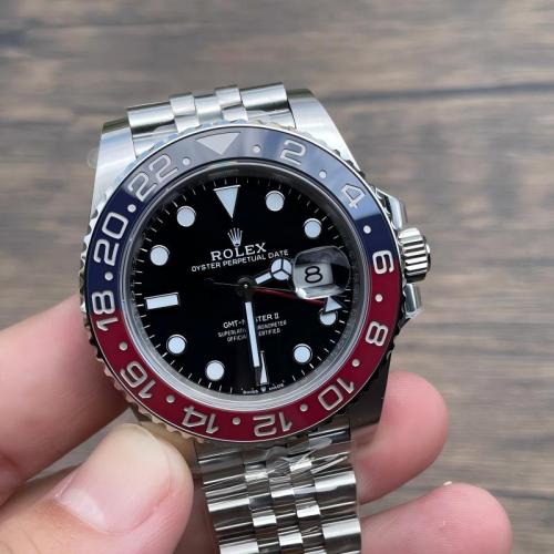 Replica Rolex Bluce Watch 3285 Movement 904L Steel 40mm 1:1 VS Factory GMT Master Watch