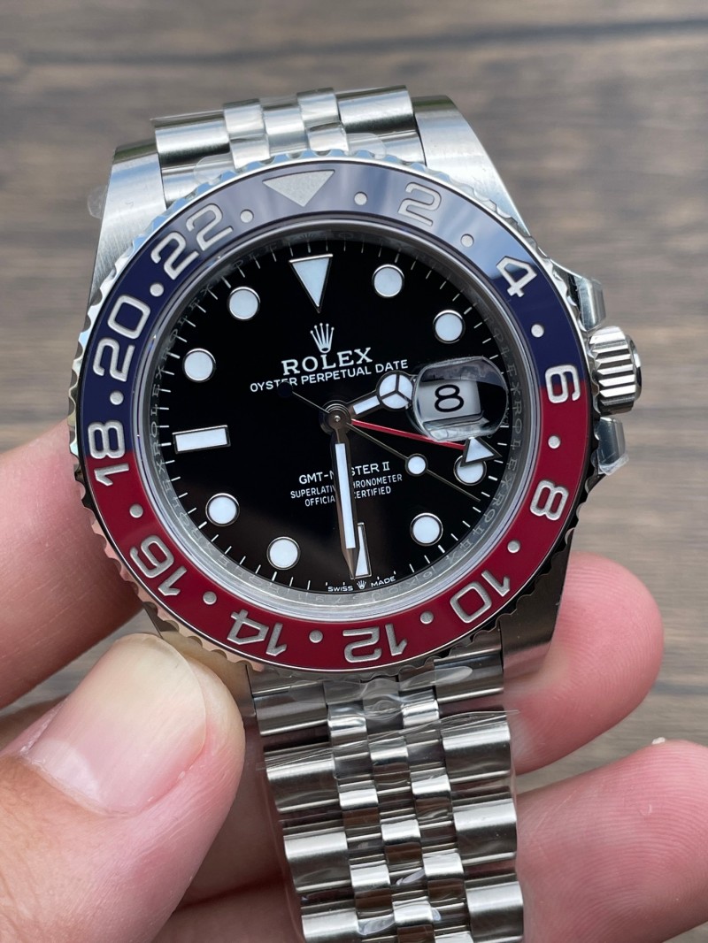 Replica Rolex Bluce Watch 3285 Movement 904L Steel 40mm 1:1 VS Factory GMT Master Watch