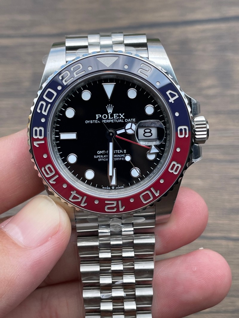 Replica Rolex Bluce Watch 3285 Movement 904L Steel 40mm 1:1 VS Factory GMT Master Watch