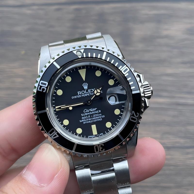 Replica RolexXCartier Watch 2824 Movement 5A Quality 904L Steel Sapphire Glass 39mm Vintage Submariner Watch