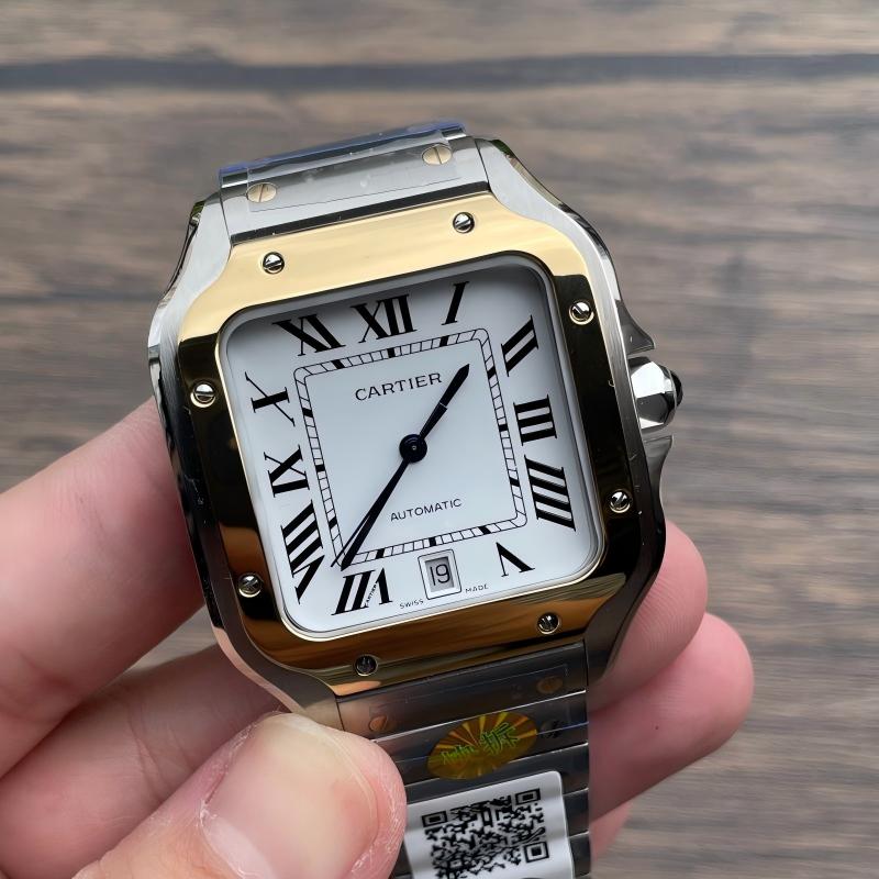 Replica Cartier Watch 5A Quality Miyota Movement 1:1 Stainless Steel 40mm AF Factory Santos Watch