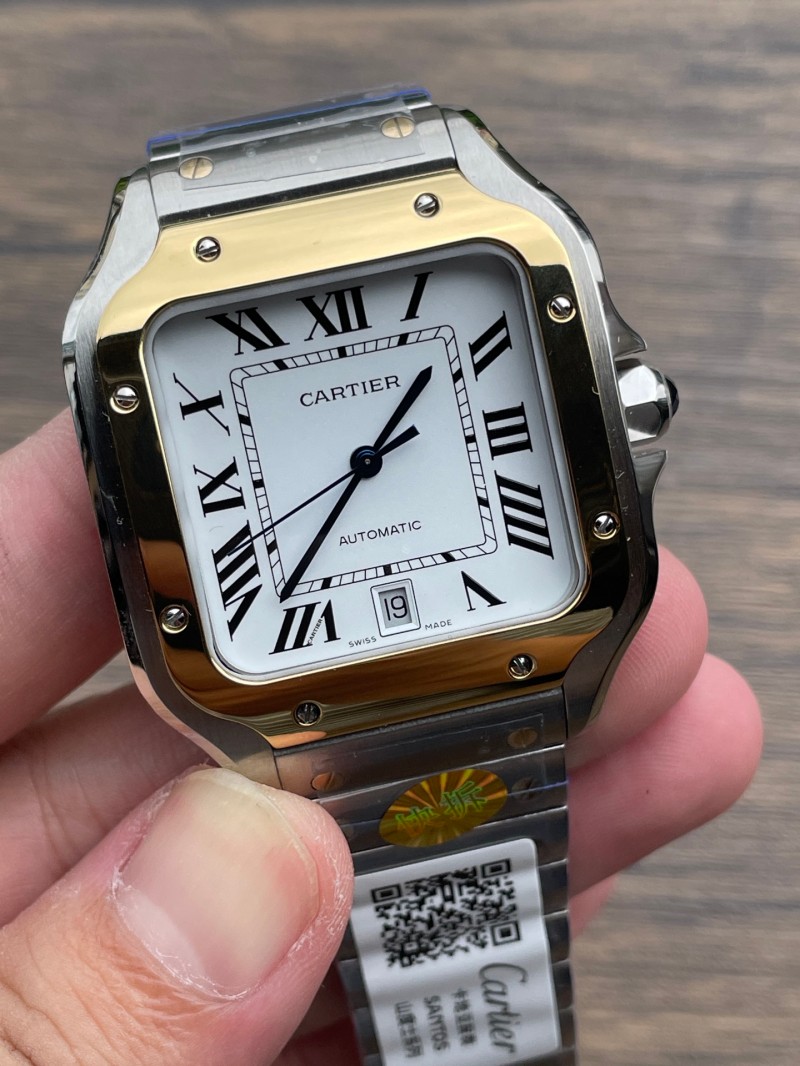 Replica Cartier Watch 5A Quality Miyota Movement 1:1 Stainless Steel 40mm AF Factory Santos Watch