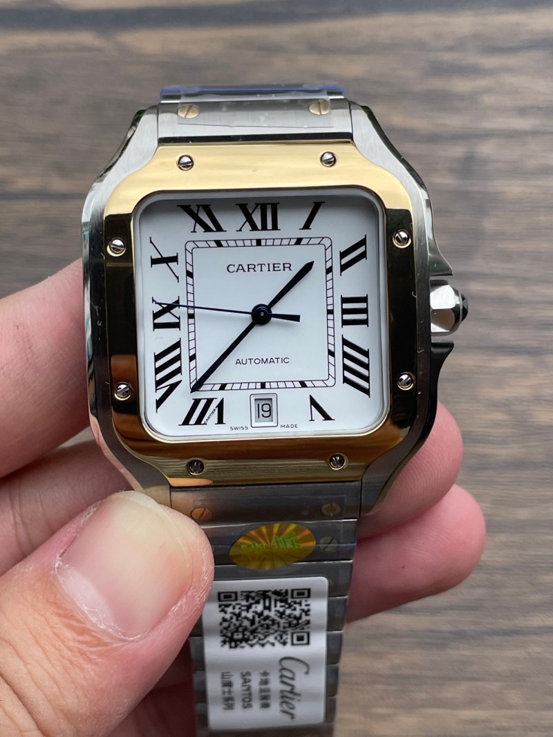Replica Cartier Watch 5A Quality Miyota Movement 1:1 Stainless Steel 40mm AF Factory Santos Watch